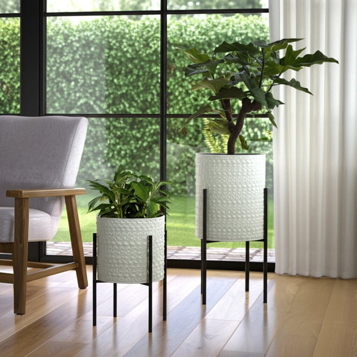 s-2-dotted-planters-in-metal-stand-white-9