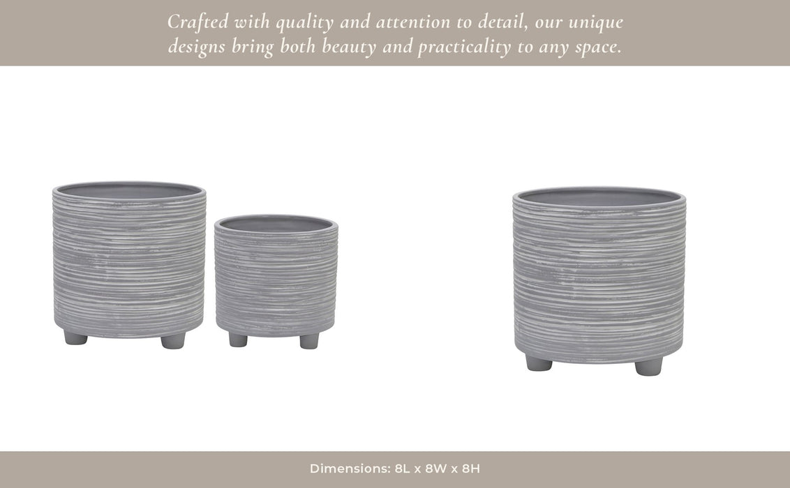 s-2-footed-planter-w-lines-6-8-gray-4