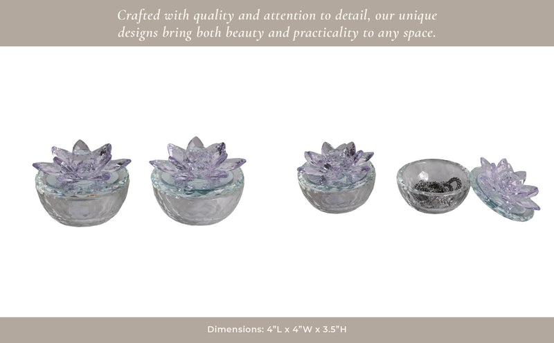 s-2-glass-trinket-box-clear-w-purple-lotus-top-8