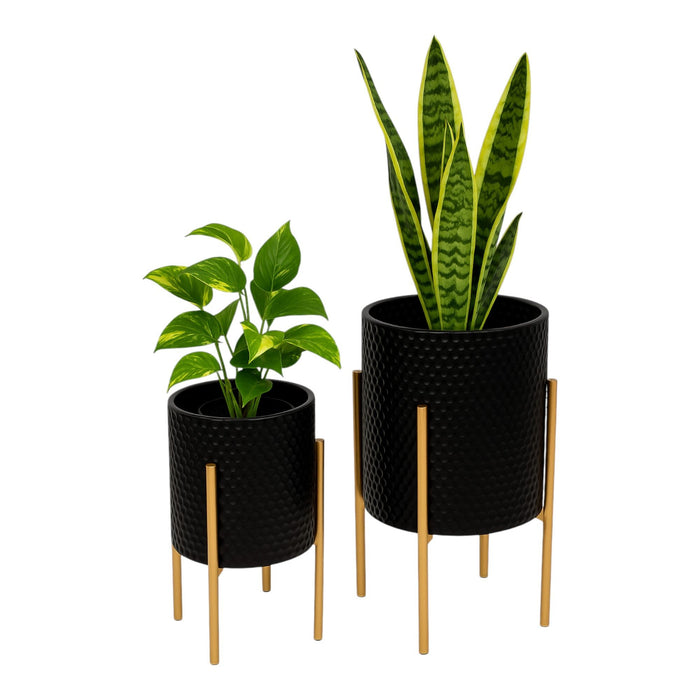 s-2-honeycomb-planter-on-metalstand-black-gld-2