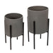 s-2-honeycomb-planter-on-metalstand-gray-blk-1