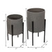 s-2-honeycomb-planter-on-metalstand-gray-blk-5