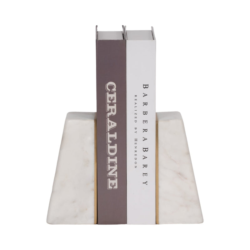 s-2-marble-6-h-slanted-bookends-w-gold-trim-white-2