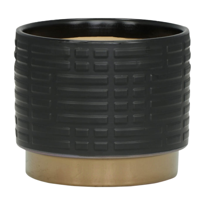s-2-maze-metallic-planters-6-8-black-2