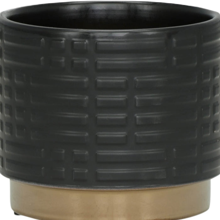 s-2-maze-metallic-planters-6-8-black-7
