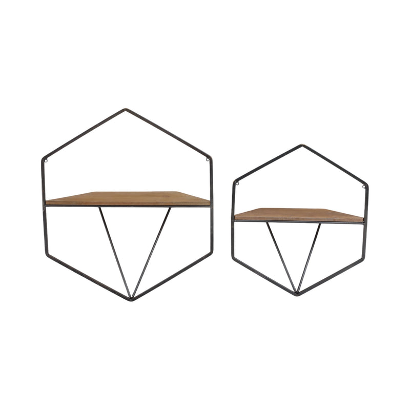 s-2-metal-wood-hexagon-wall-shelves-brown-6