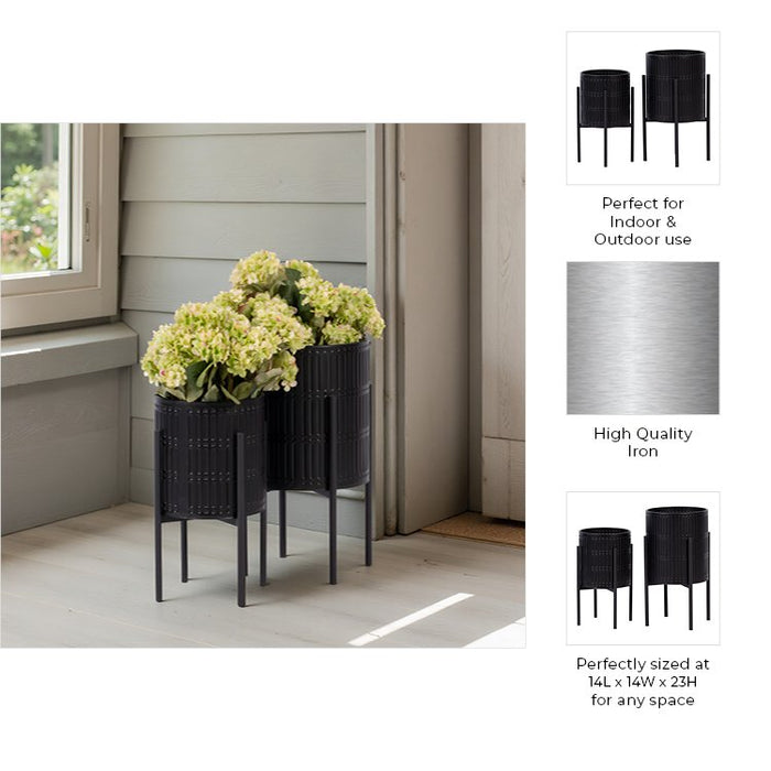 s-2-ridged-planters-in-metal-stand-black-5