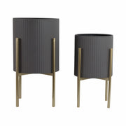 s-2-ridges-planter-on-metal-stand-gray-gld-4