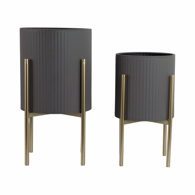 s-2-ridges-planter-on-metal-stand-gray-gld-4