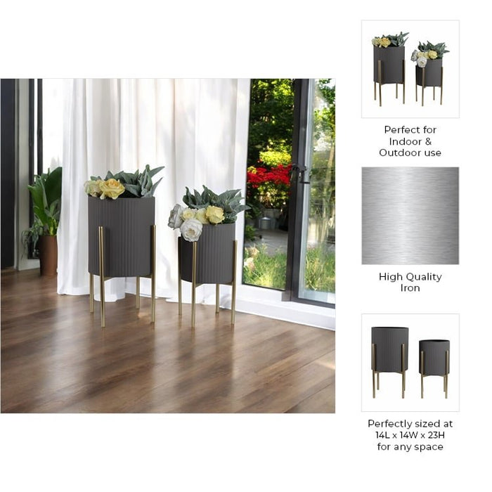 s-2-ridges-planter-on-metal-stand-gray-gld-9