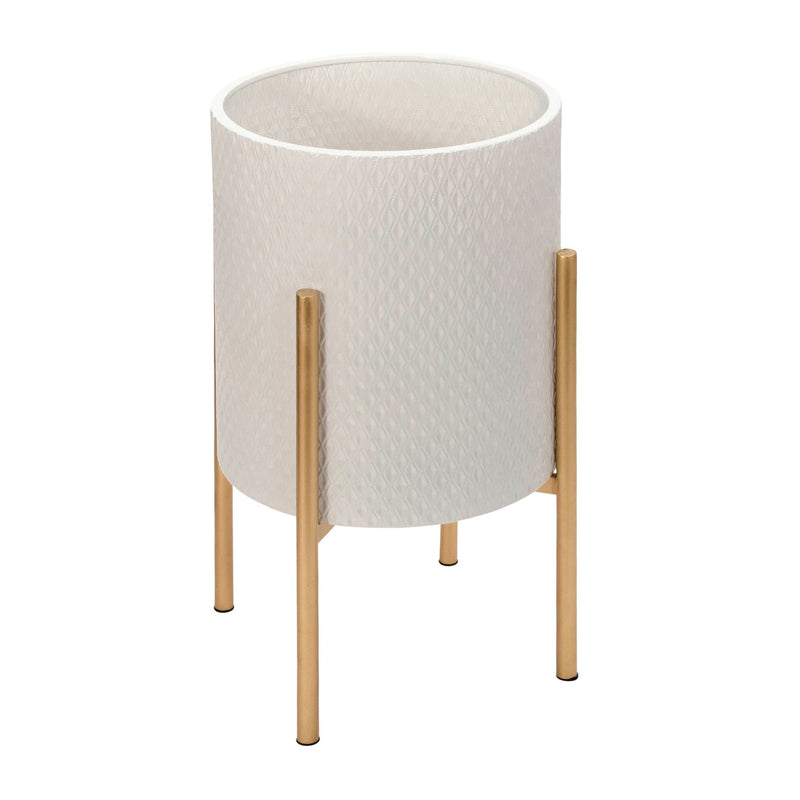 s-2-textured-planter-on-metal-stand-white-gold-4