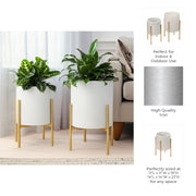 s-2-textured-planter-on-metal-stand-white-gold-6
