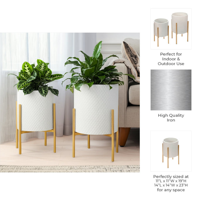 s-2-textured-planter-on-metal-stand-white-gold-6