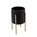 s-2-textured-planter-on-metalstand-black-gld-3