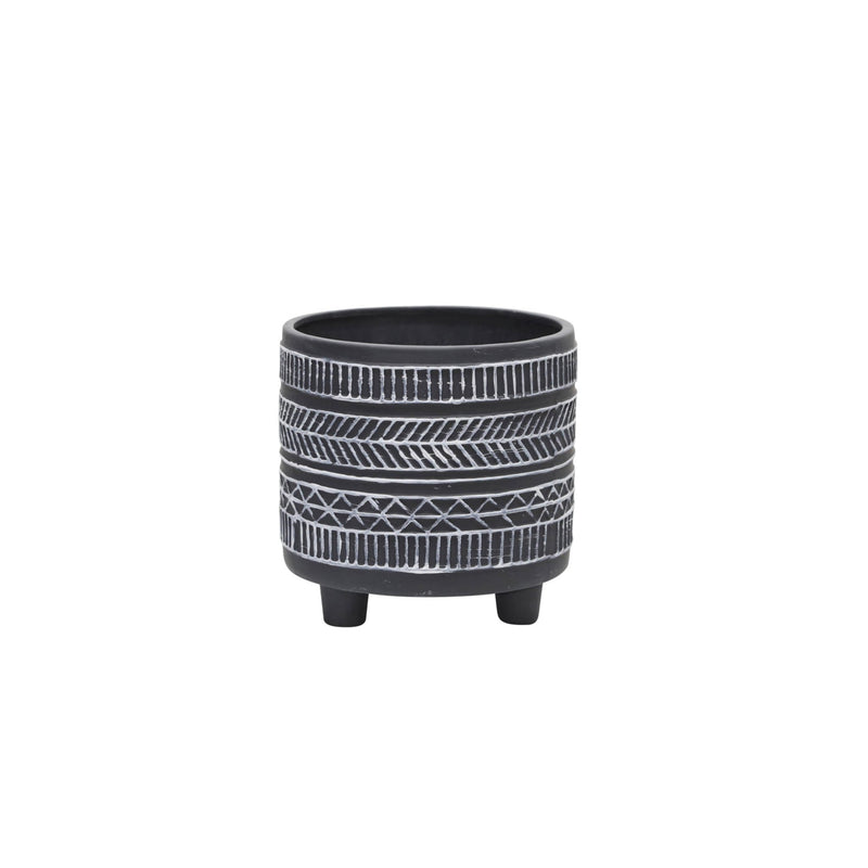 s-2-tribal-look-footed-planter-6-8-black-2