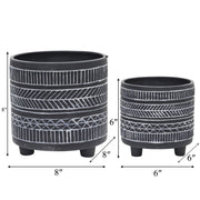 s-2-tribal-look-footed-planter-6-8-black-3