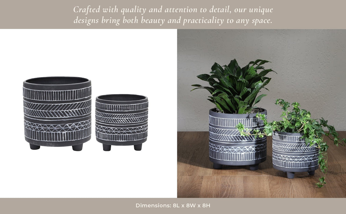 s-2-tribal-look-footed-planter-6-8-black-6
