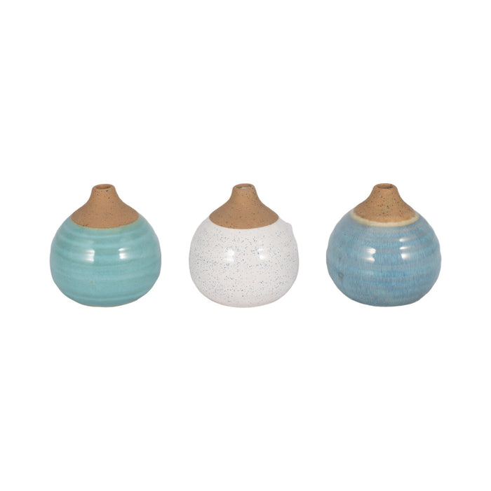 s-3-glazed-bud-vases-blue-turq-white-1