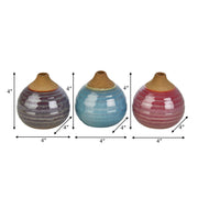 s-3-glazed-bud-vases-purple-blue-pink-8