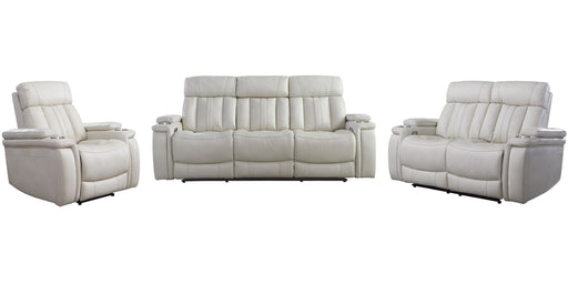 Parker Living Royce - Fantom Ivory Power Reclining Sofa Loveseat and Recliner