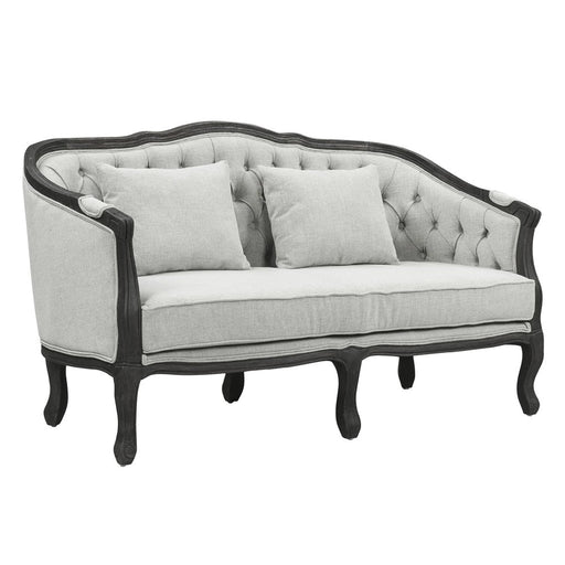 samael-gray-linen-dark-brown-loveseat-w-2-pillows-2