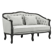 samael-gray-linen-dark-brown-loveseat-w-2-pillows-2