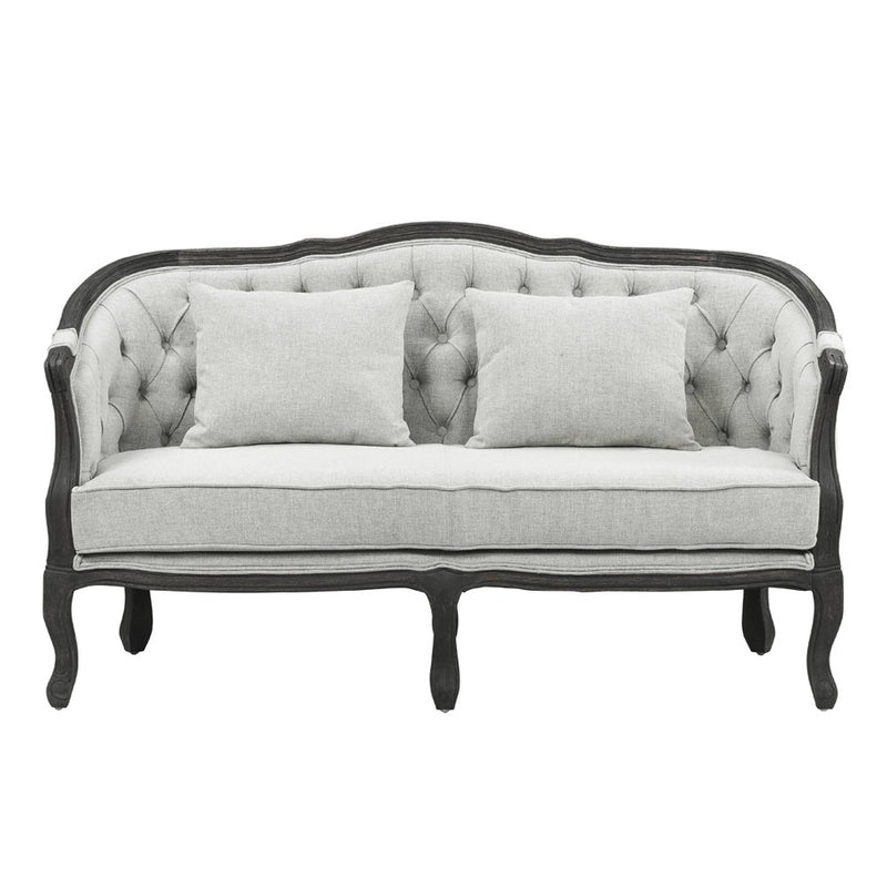 samael-gray-linen-dark-brown-loveseat-w-2-pillows-3