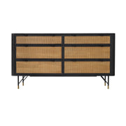 saratoga-6-drawer-dresser-in-black-acacia-with-rattan-1