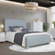 saree-light-teal-chenille-gray-eastern-king-bed-1