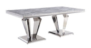 satinka-light-gray-engineered-stone-mirrored-silver-dining-table-1