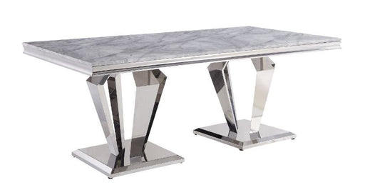 satinka-light-gray-engineered-stone-mirrored-silver-dining-table-1