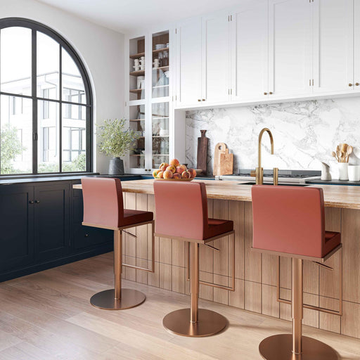 sentinel-saddle-brown-and-rose-gold-adjustable-stool-2