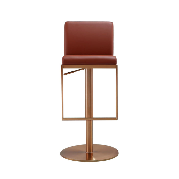 sentinel-saddle-brown-and-rose-gold-adjustable-stool-3