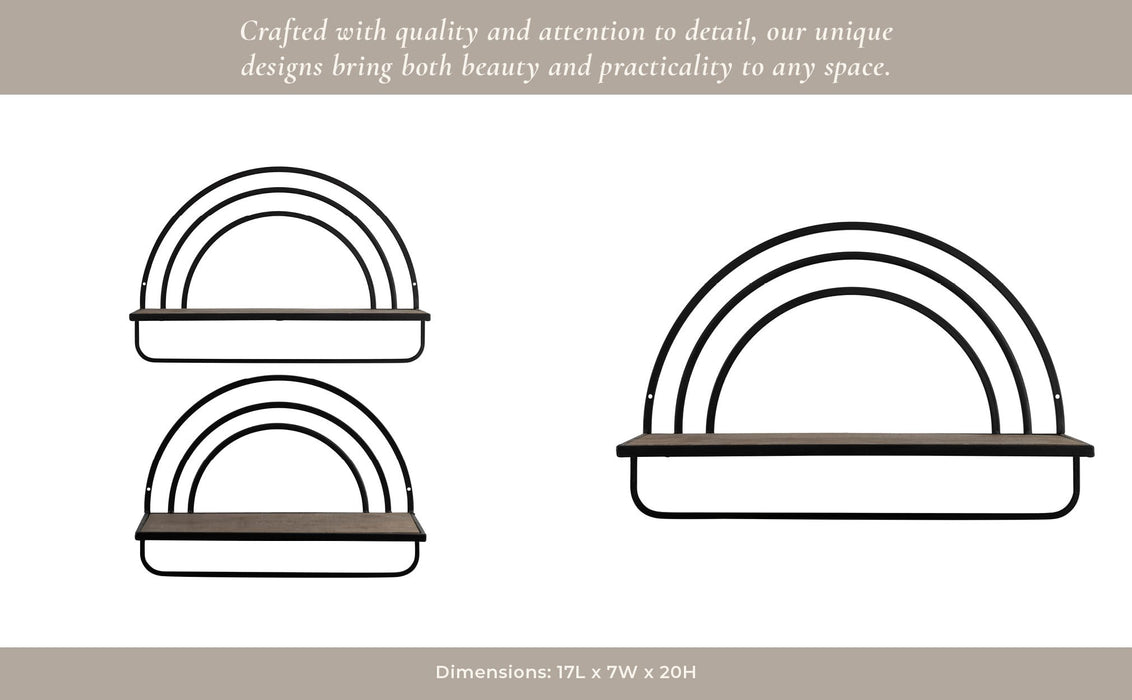 set-2-wood-metal-rainbow-style-sheves-brown-black-10