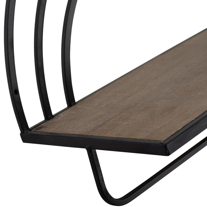 set-2-wood-metal-rainbow-style-sheves-brown-black-7