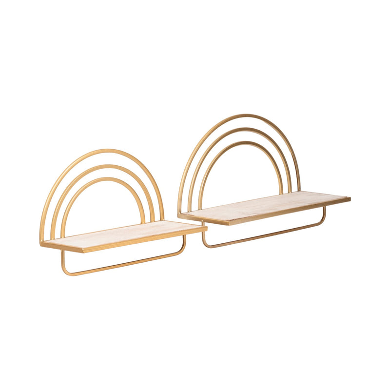 set-2-wood-metal-rainbow-style-sheves-wht-gld-2