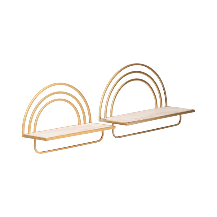 set-2-wood-metal-rainbow-style-sheves-wht-gld-2
