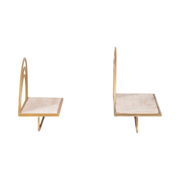 set-2-wood-metal-rainbow-style-sheves-wht-gld-3