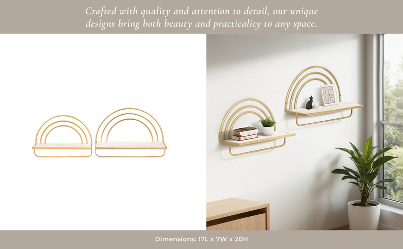 set-2-wood-metal-rainbow-style-sheves-wht-gld-8