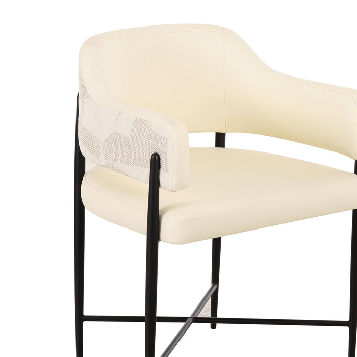 sezanne-cream-vegan-leather-and-2-tone-jacquard-dining-chair-5