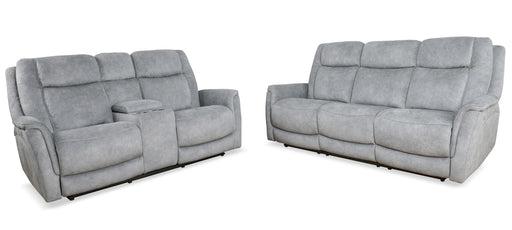 Parker Living Linus - Hudson Grey Power Reclining Sofa and Loveseat