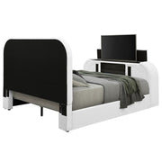 shelyn-white-teddy-sherpa-chrome-ek-bed-w-led-tv-cabinet-fireplace-bluetooth-4