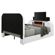 shelyn-white-teddy-sherpa-chrome-ek-bed-w-led-tv-cabinet-fireplace-bluetooth-5