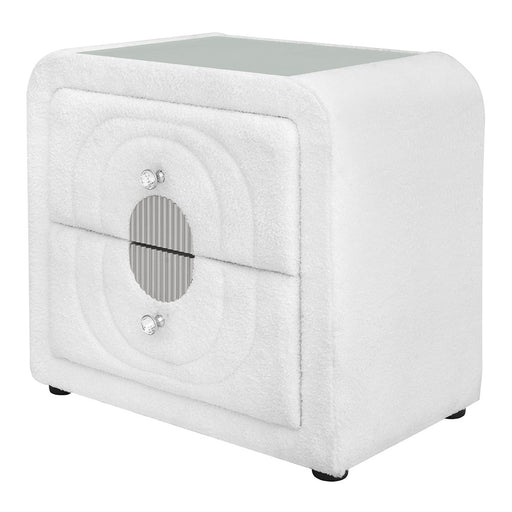 shelyn-white-teddy-sherpa-chrome-nightstand-2