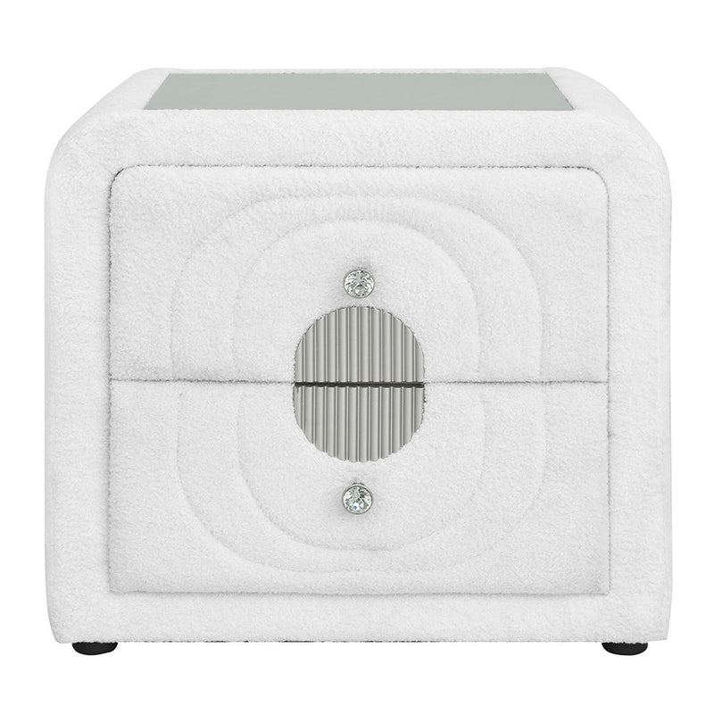shelyn-white-teddy-sherpa-chrome-nightstand-3