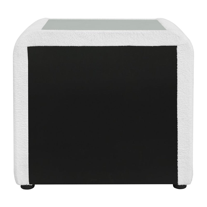 shelyn-white-teddy-sherpa-chrome-nightstand-5