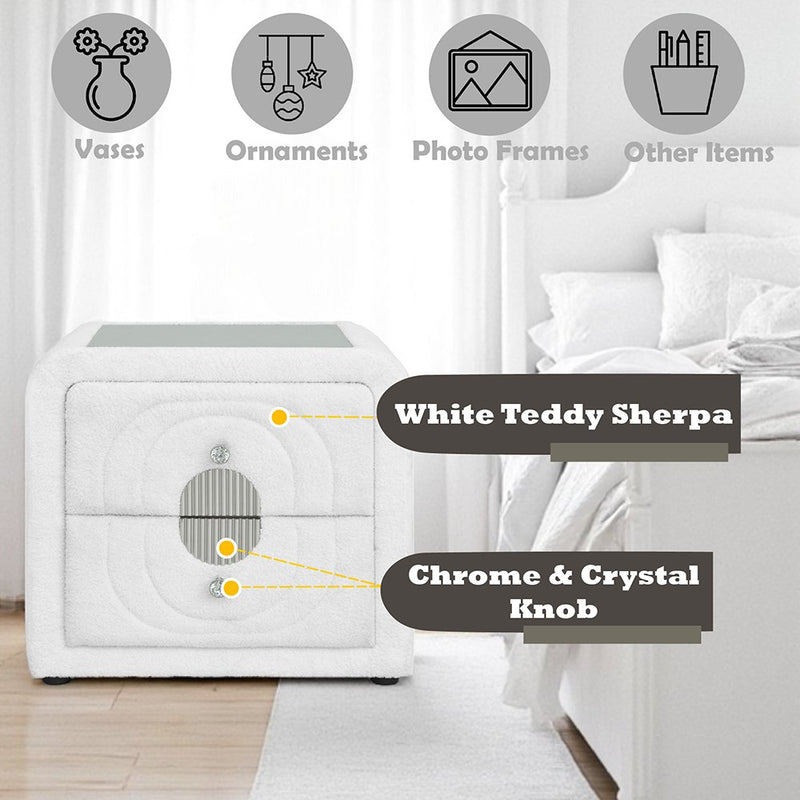 shelyn-white-teddy-sherpa-chrome-nightstand-9
