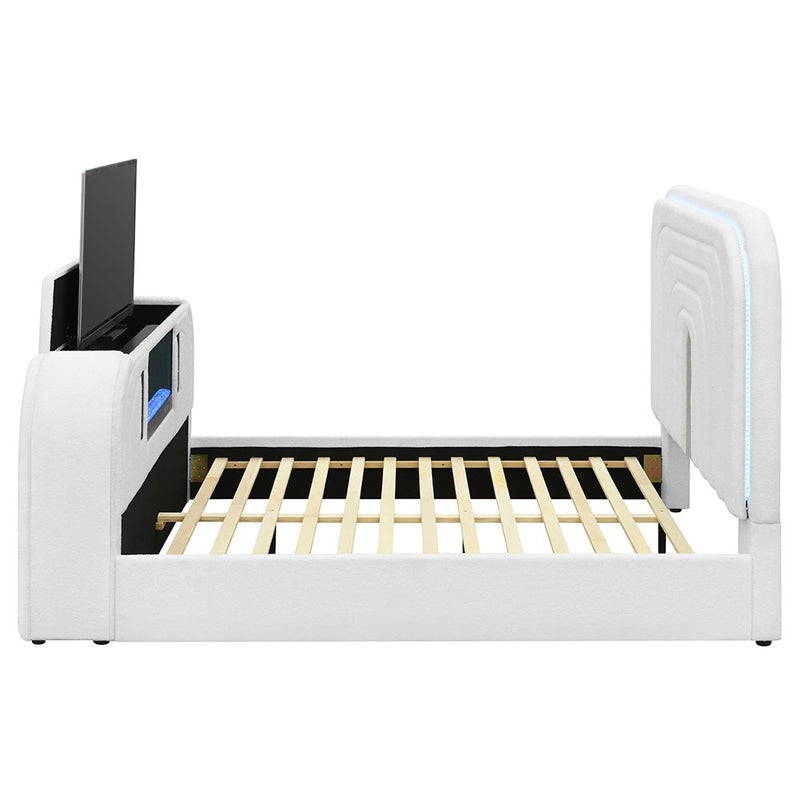 shelyn-white-teddy-sherpa-chrome-queen-bed-w-led-tv-cabinet-fireplace-bluetooth-3