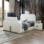 shelyn-white-teddy-sherpa-chrome-queen-bed-w-led-tv-cabinet-fireplace-bluetooth-9