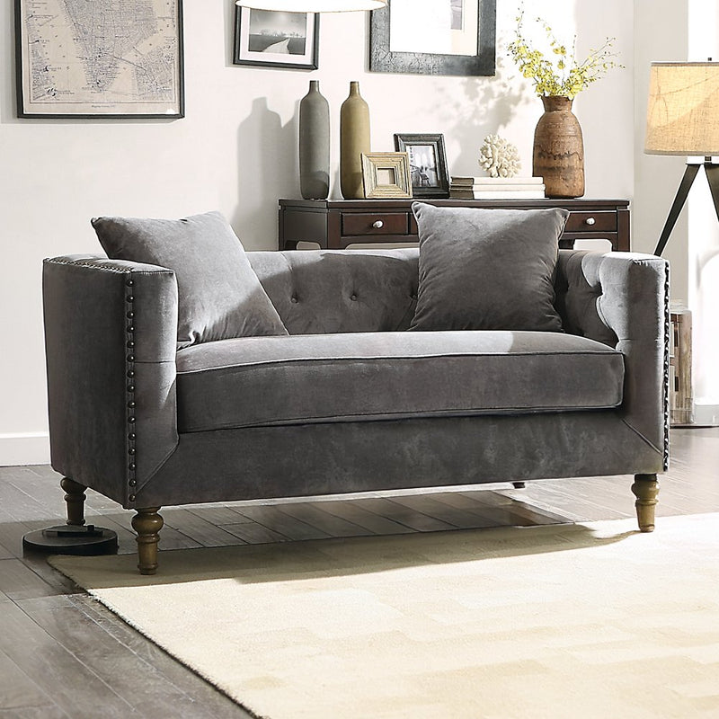 sidonia-gray-velvet-loveseat-w-2-pillows-1